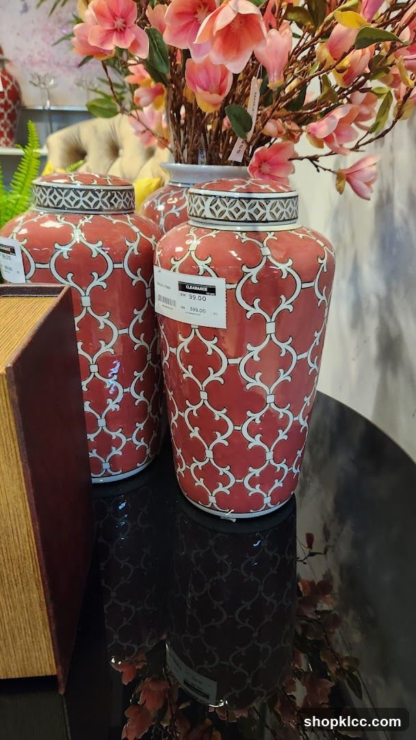 Decorative Jars and Flowers