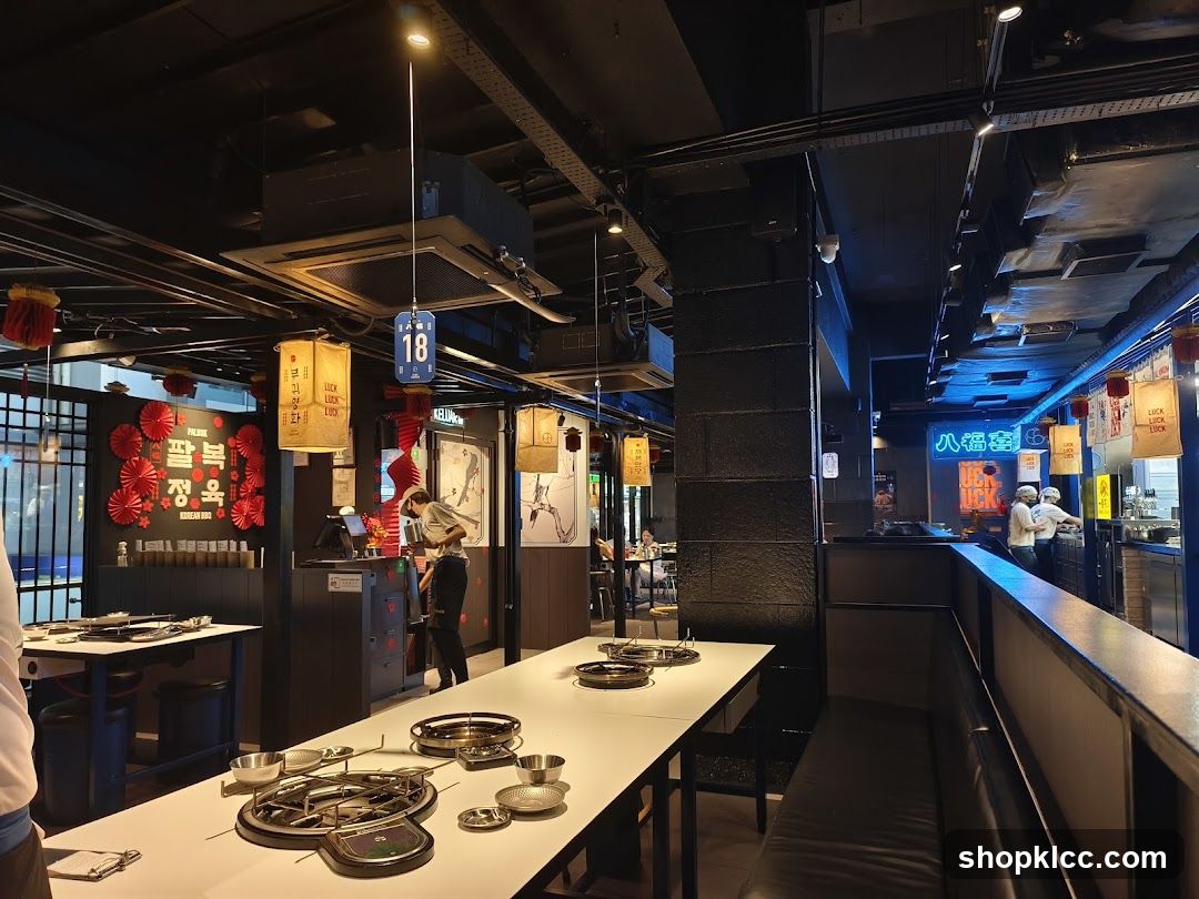 Korean BBQ Restaurant Interior