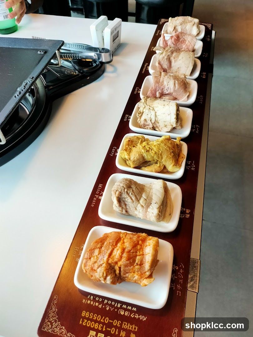 Assortment of Marinated Meats