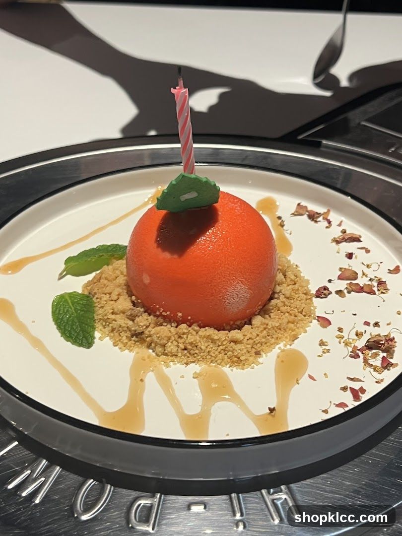 Dessert with Candle