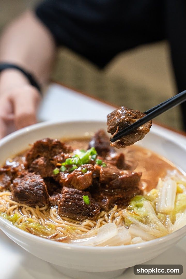 Bowl of Noodle Soup with Beef