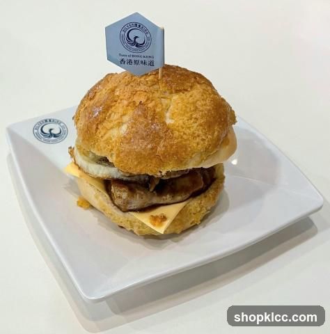 Burger on Plate