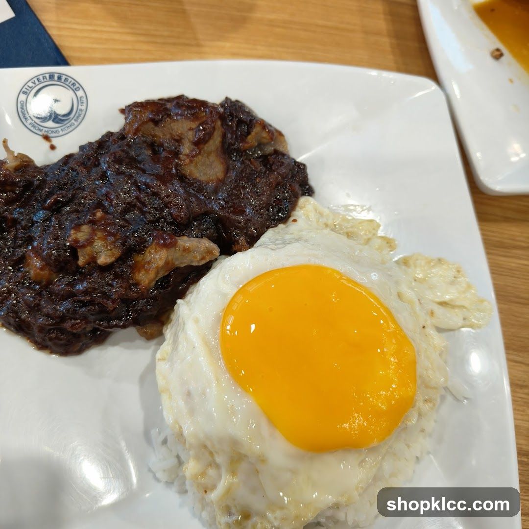 Food served at Silver Bird restaurant