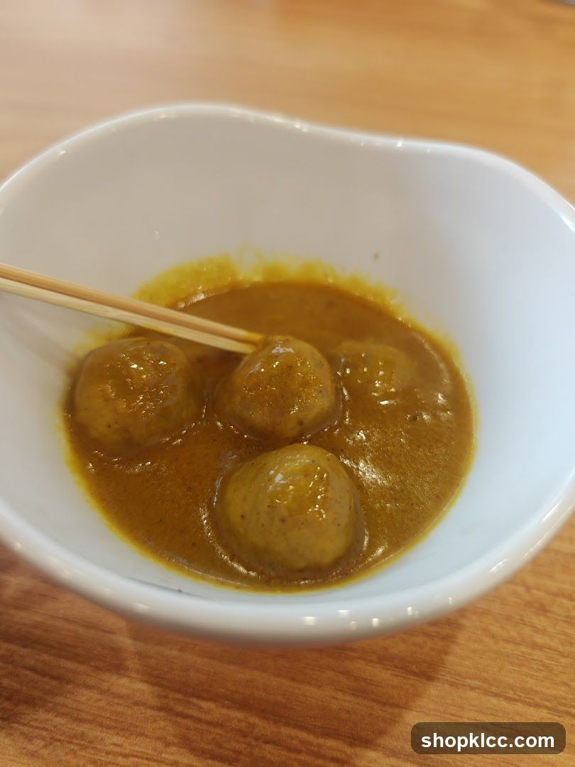 Curry Balls in Bowl