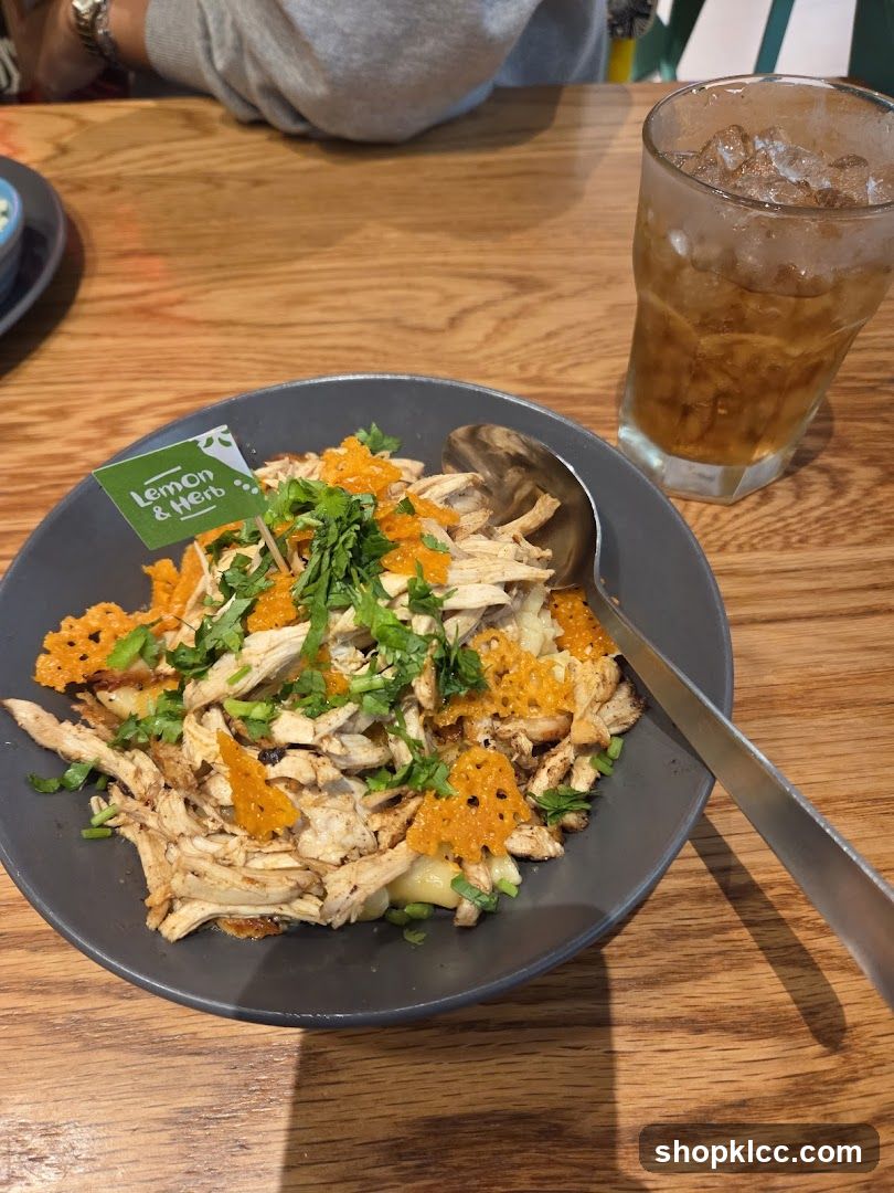 Shredded Chicken Dish with Garnish