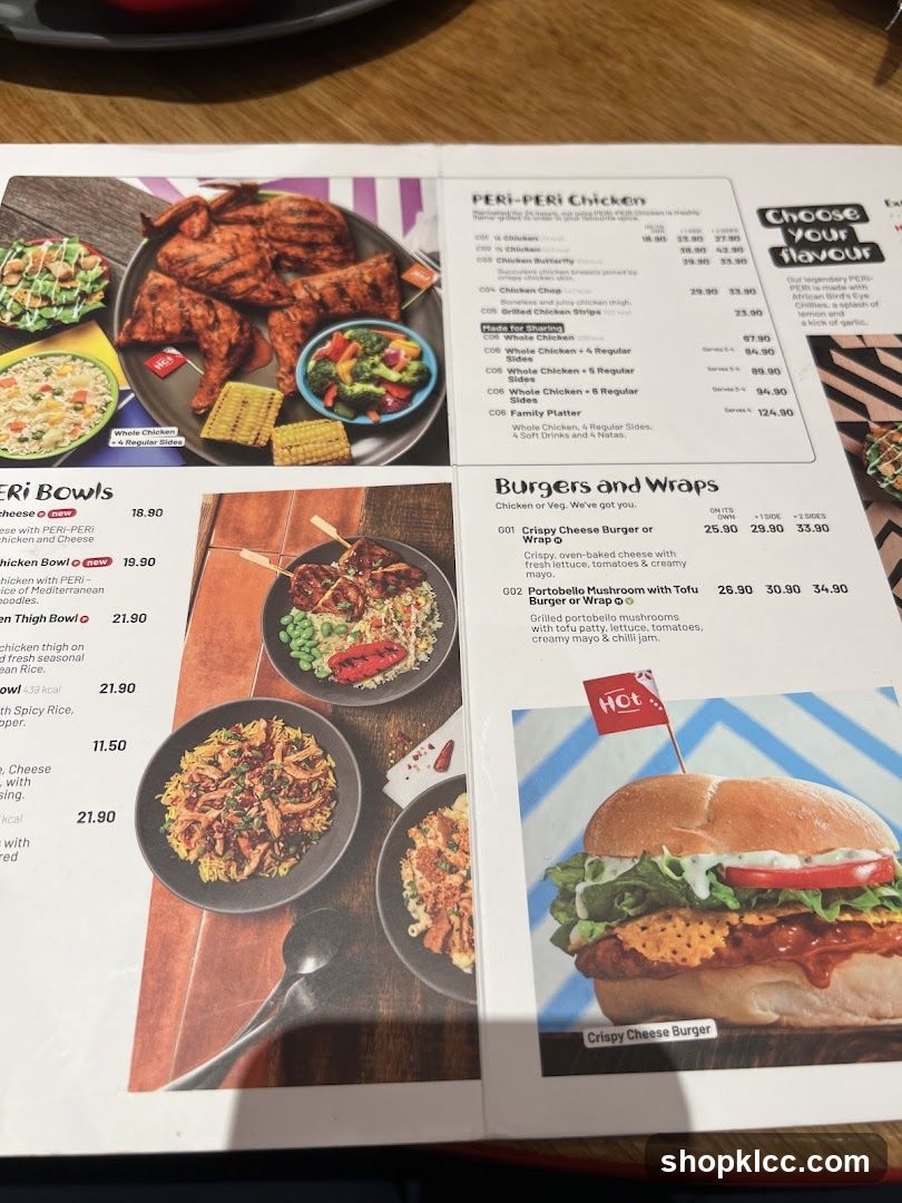 PERI-PERI Chicken, PERI Bowls, Burgers and Wraps
