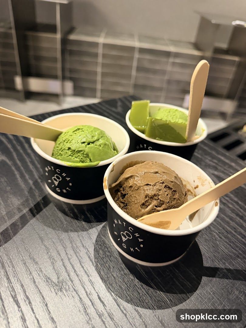 Matcha and Chocolate Ice Cream