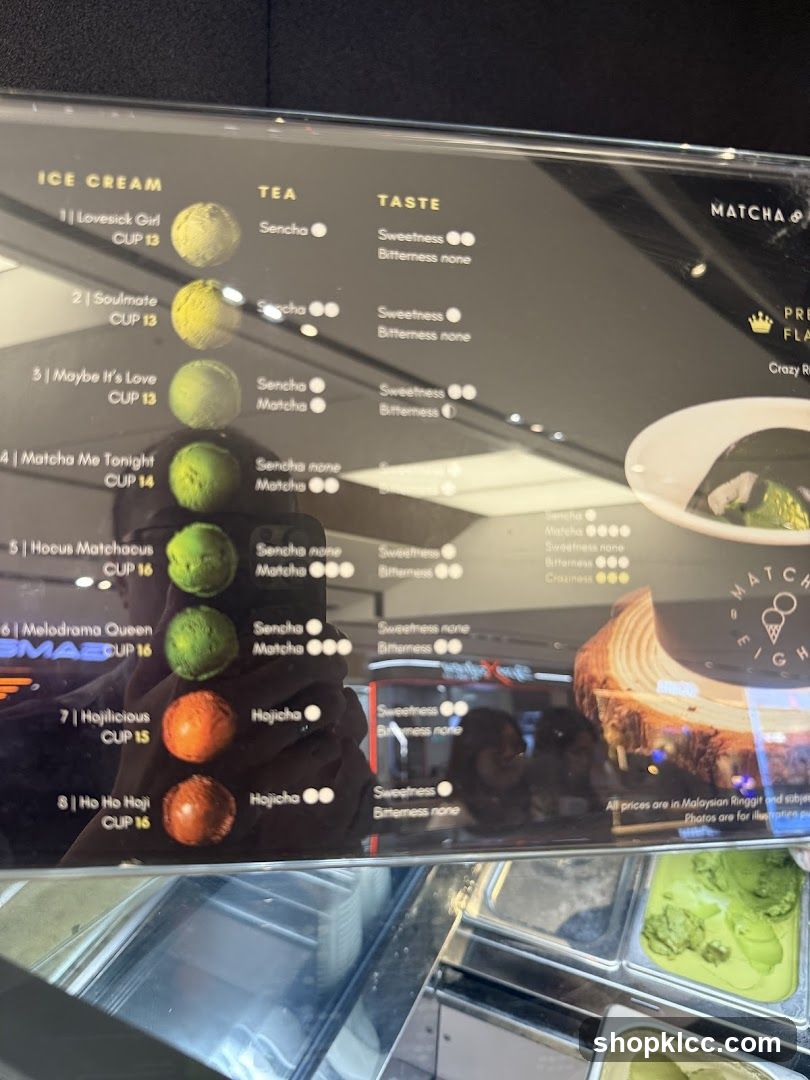 Ice Cream Menu