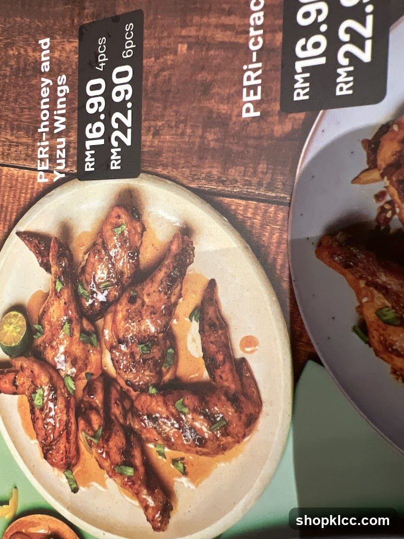 Chicken Wings Menu
