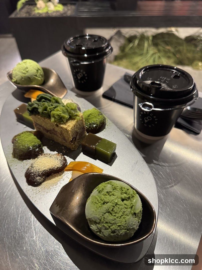 Matcha Desserts and Drinks