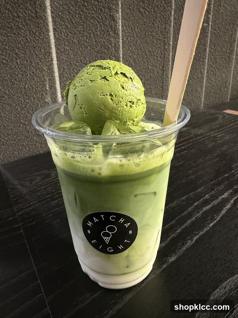 Matcha Ice Cream Drink
