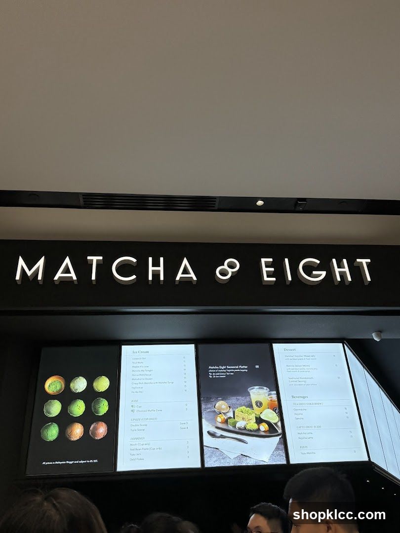 Matcha & Eight Menu
