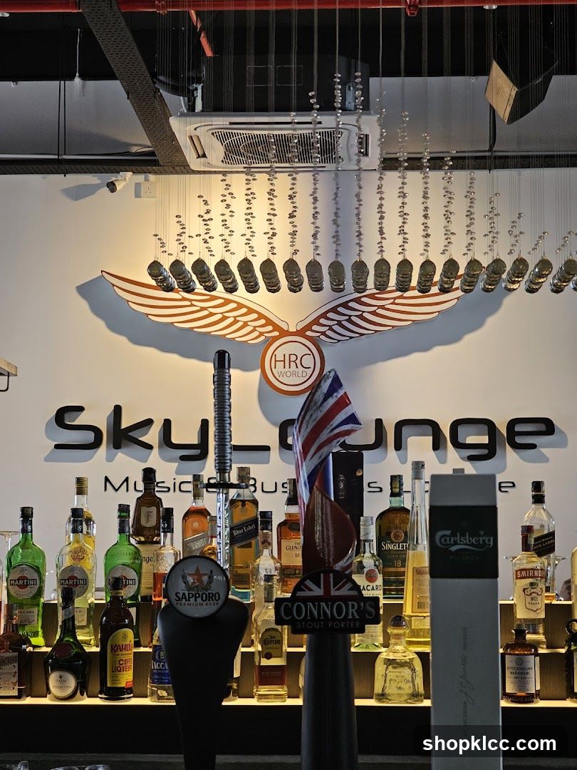 Bar with Bottles and Signage