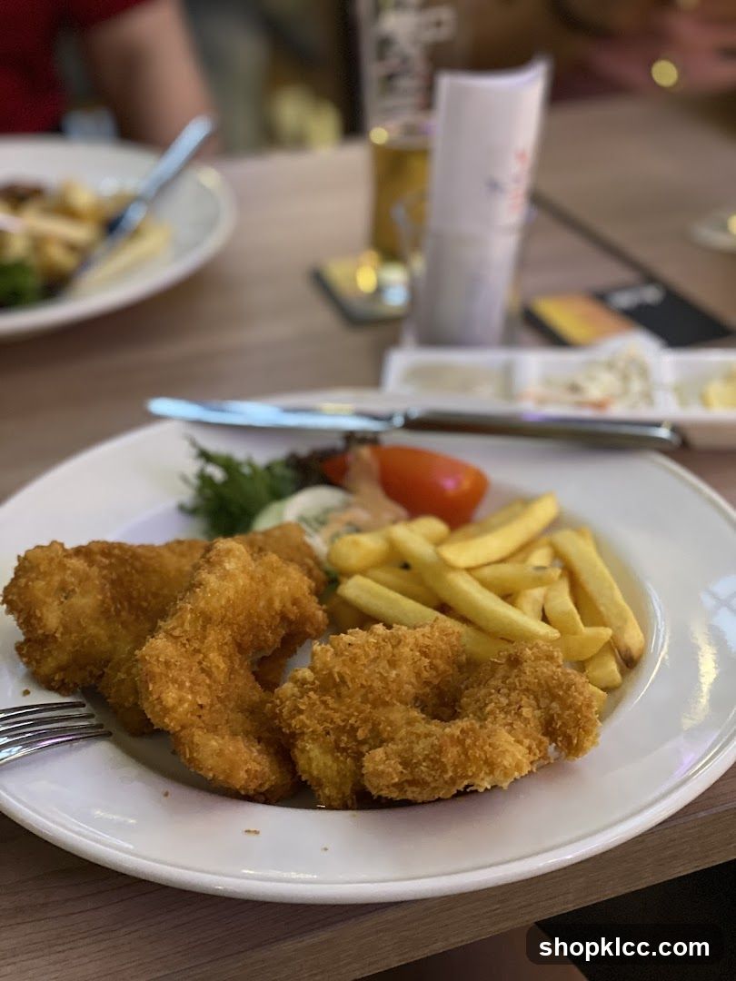Fried Chicken Strips with Fries