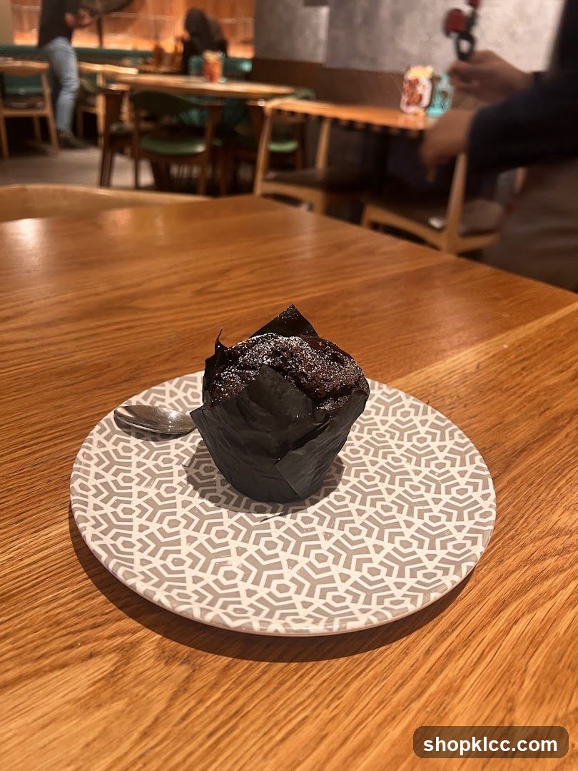 Chocolate Muffin on a Plate