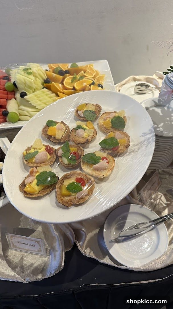 Assorted Cakes and Fruit Platter
