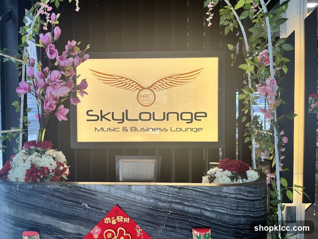 SkyLounge Music & Business Lounge Sign
