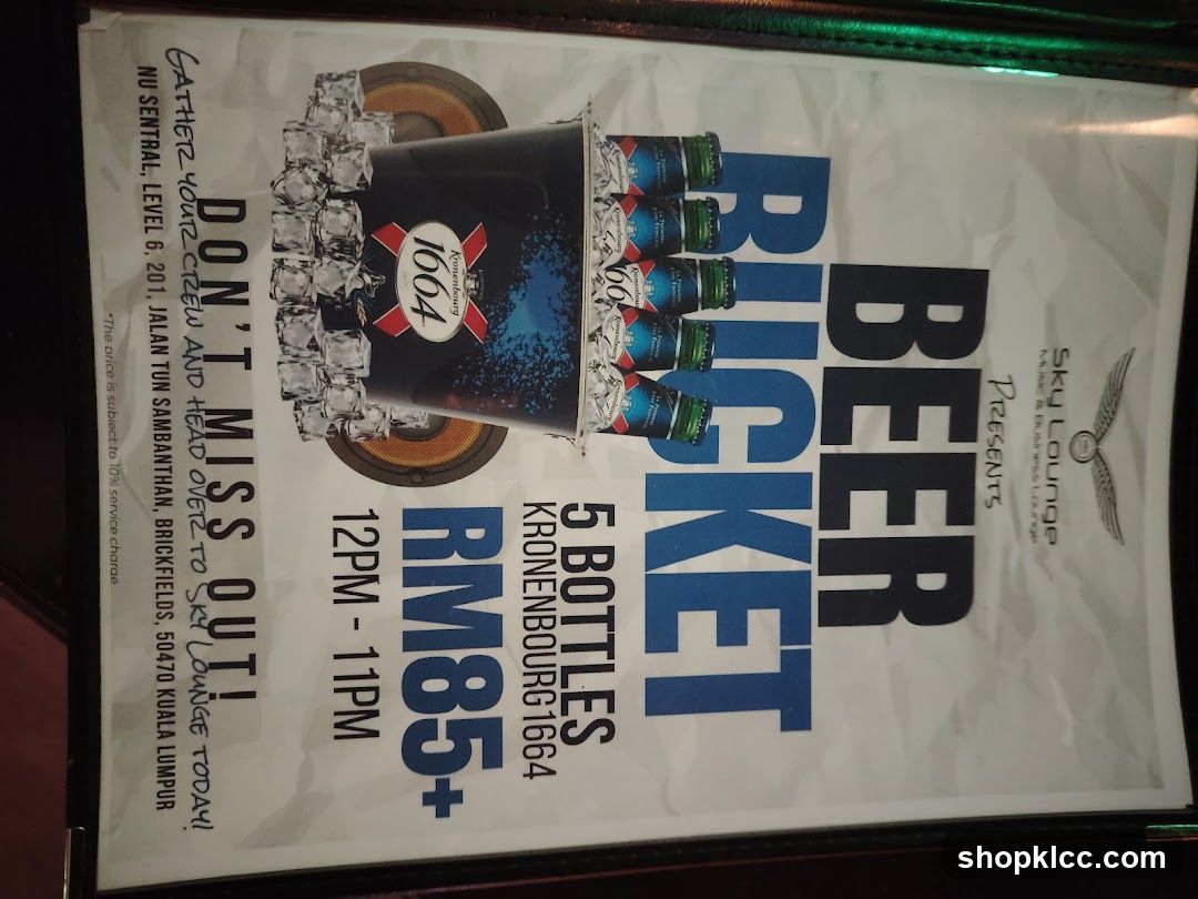 Beer Bucket Promotion