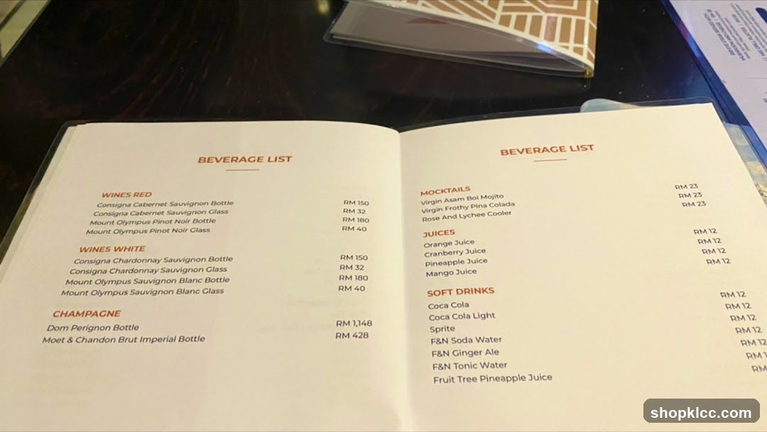 Beverage List