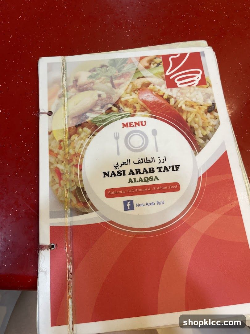 Nasi Arab Ta'if Menu