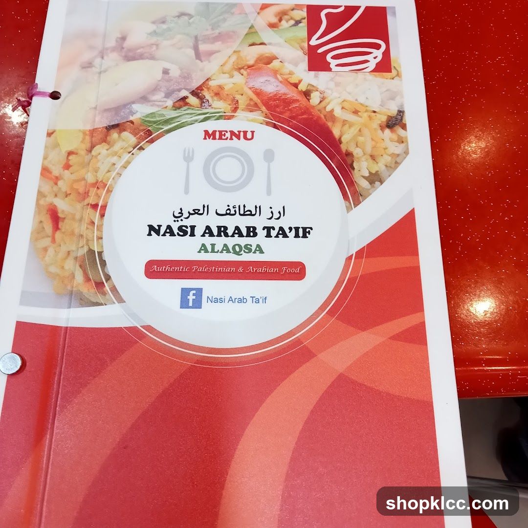 Nasi Arab Ta'if Menu