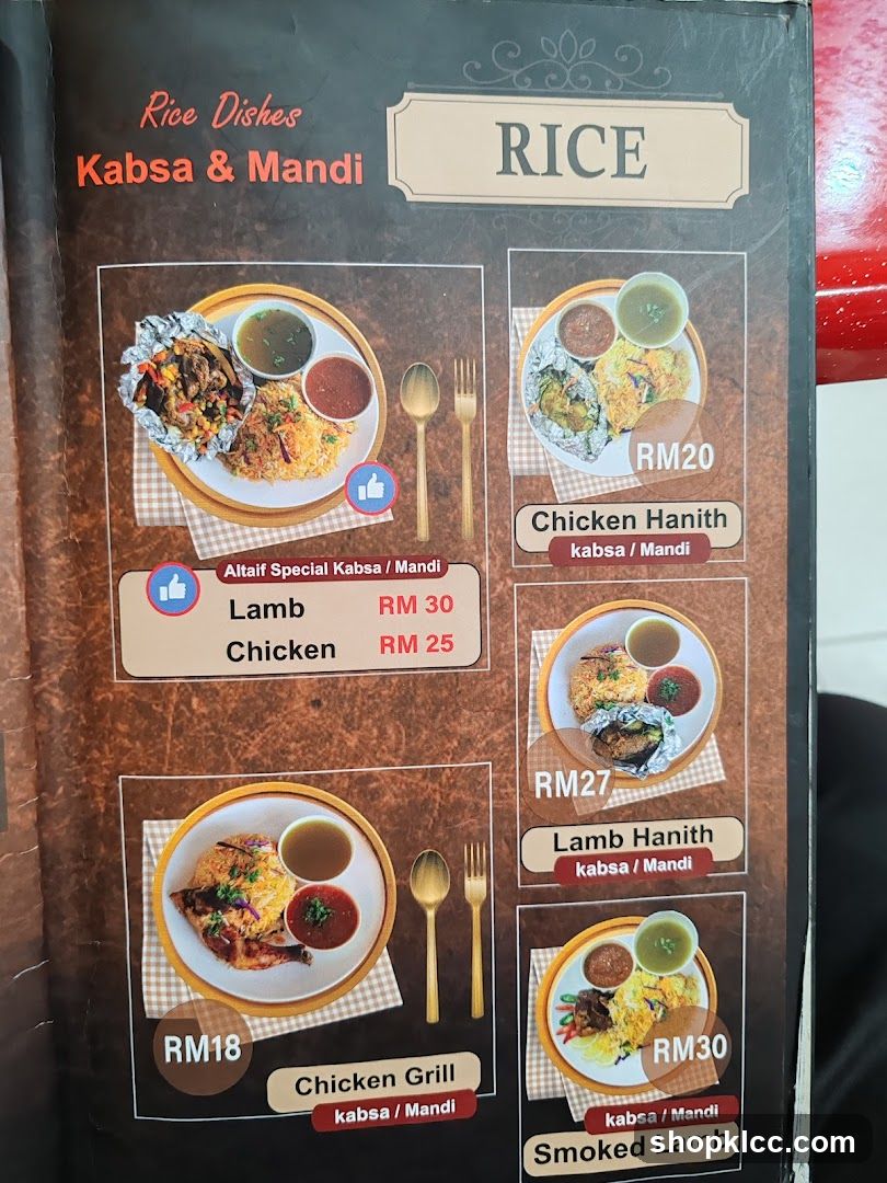 Rice Dishes Kabsa & Mandi