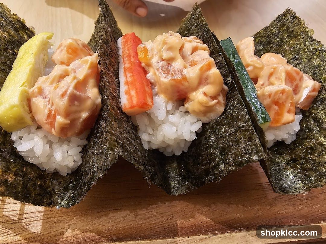 Salmon Hand Rolls