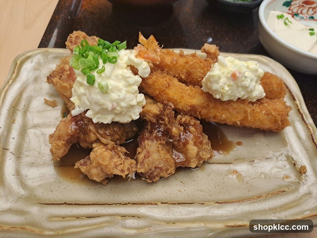 Fried Seafood and Chicken Platter