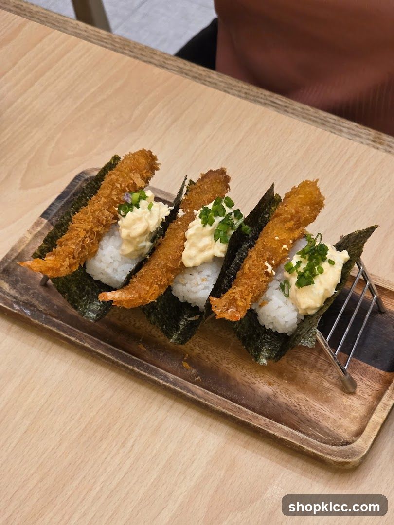 Shrimp Temaki Sushi