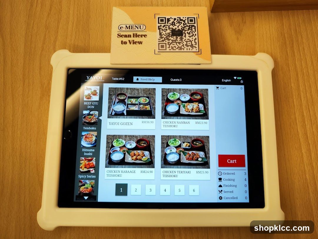 Digital Menu Display