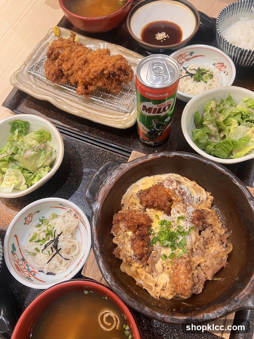 Japanese Meal with Fried Pork Cutlet