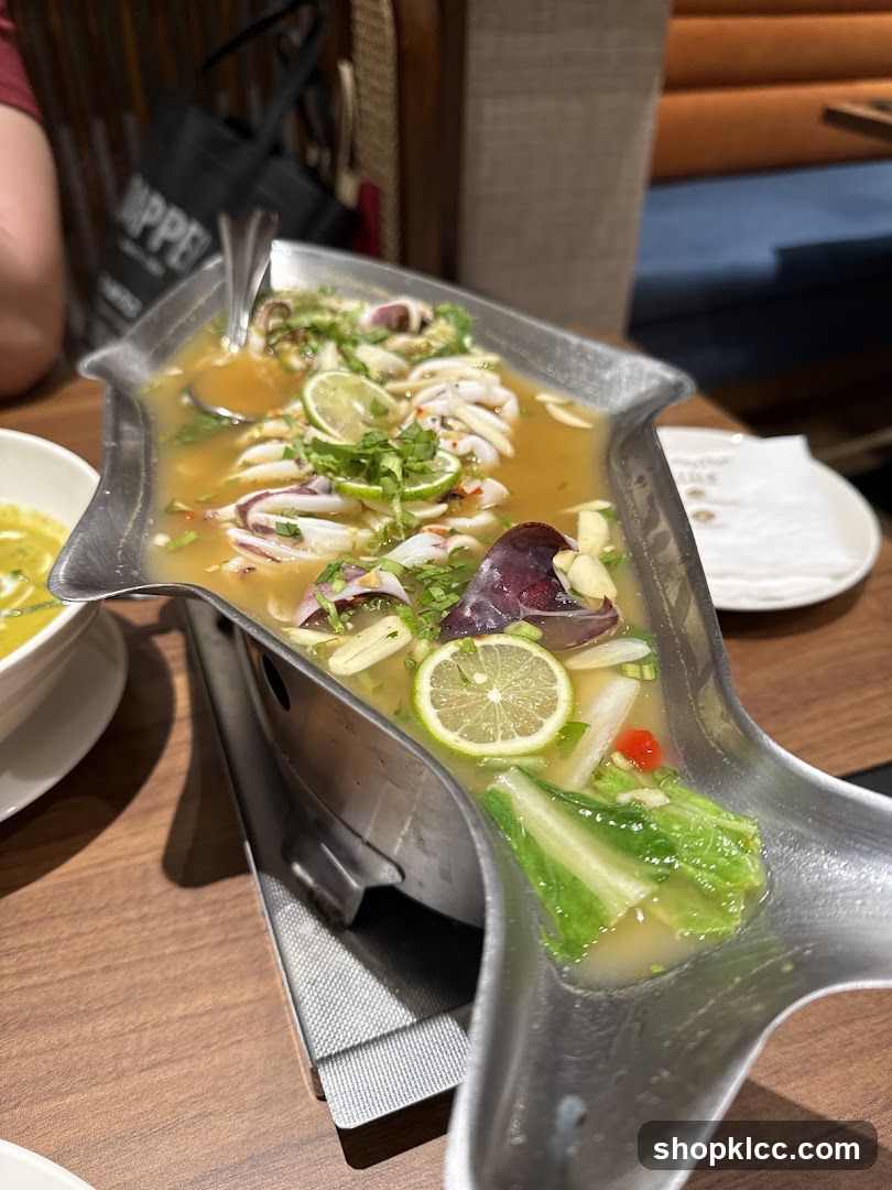 Steamed Squid with Lime and Chili