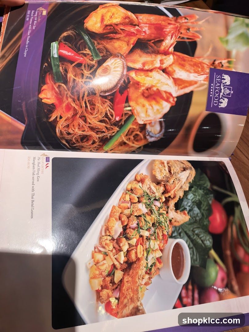 Seafood Menu