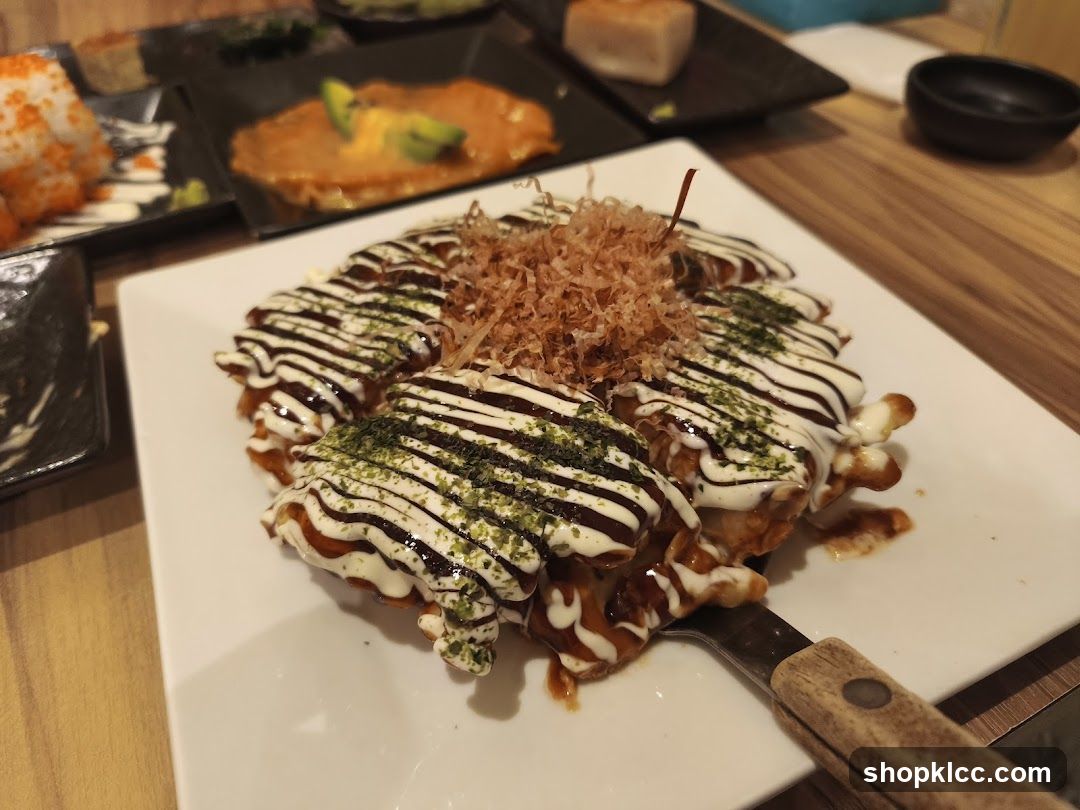 Okonomiyaki with Toppings