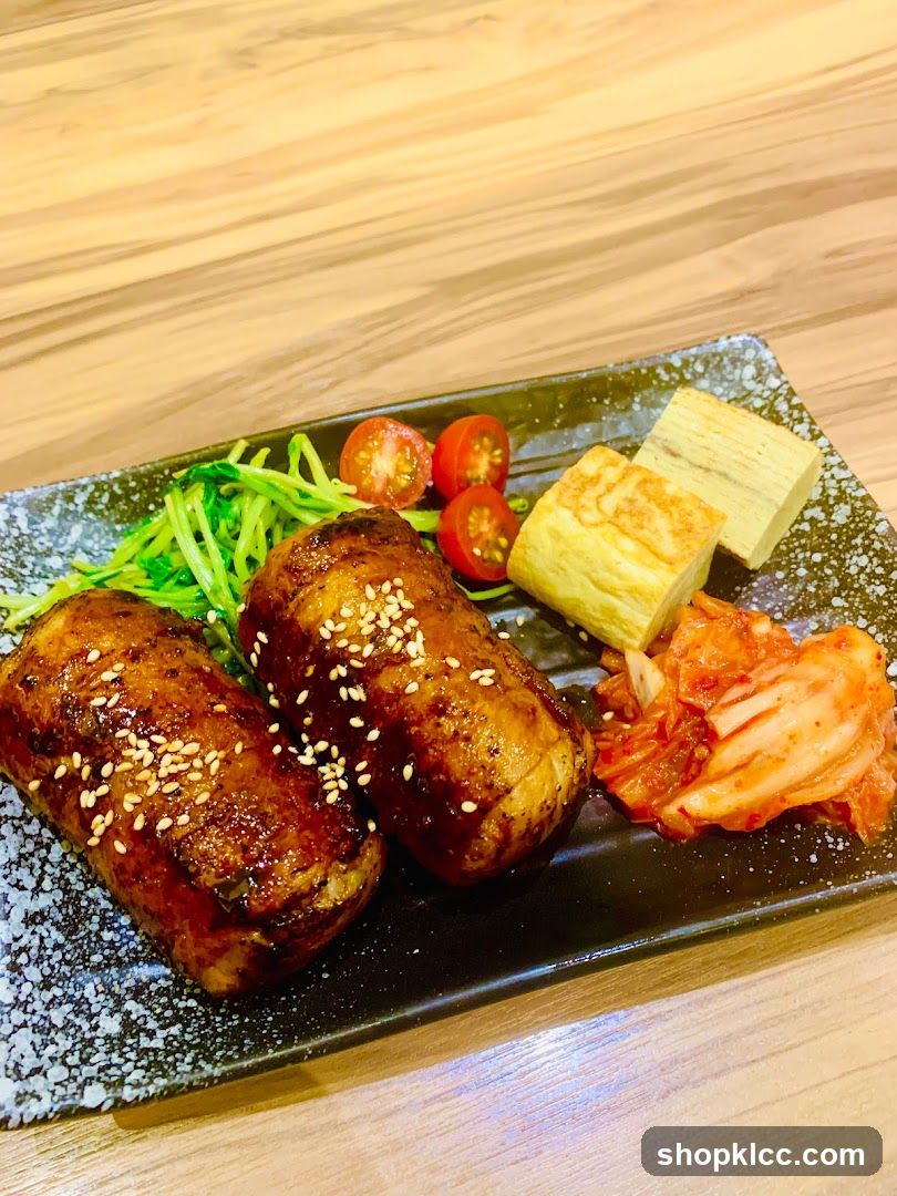 Grilled Meat Rolls with Side Dishes