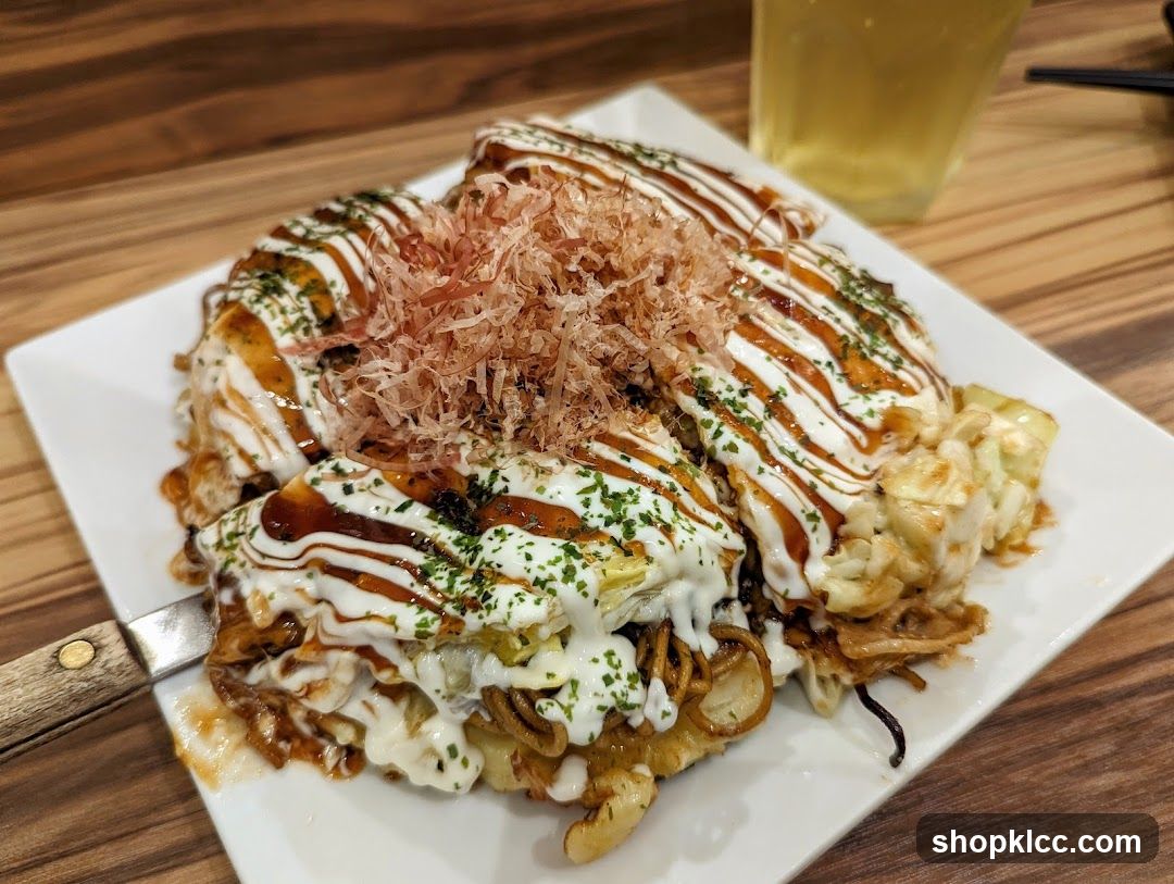 Okonomiyaki with Toppings