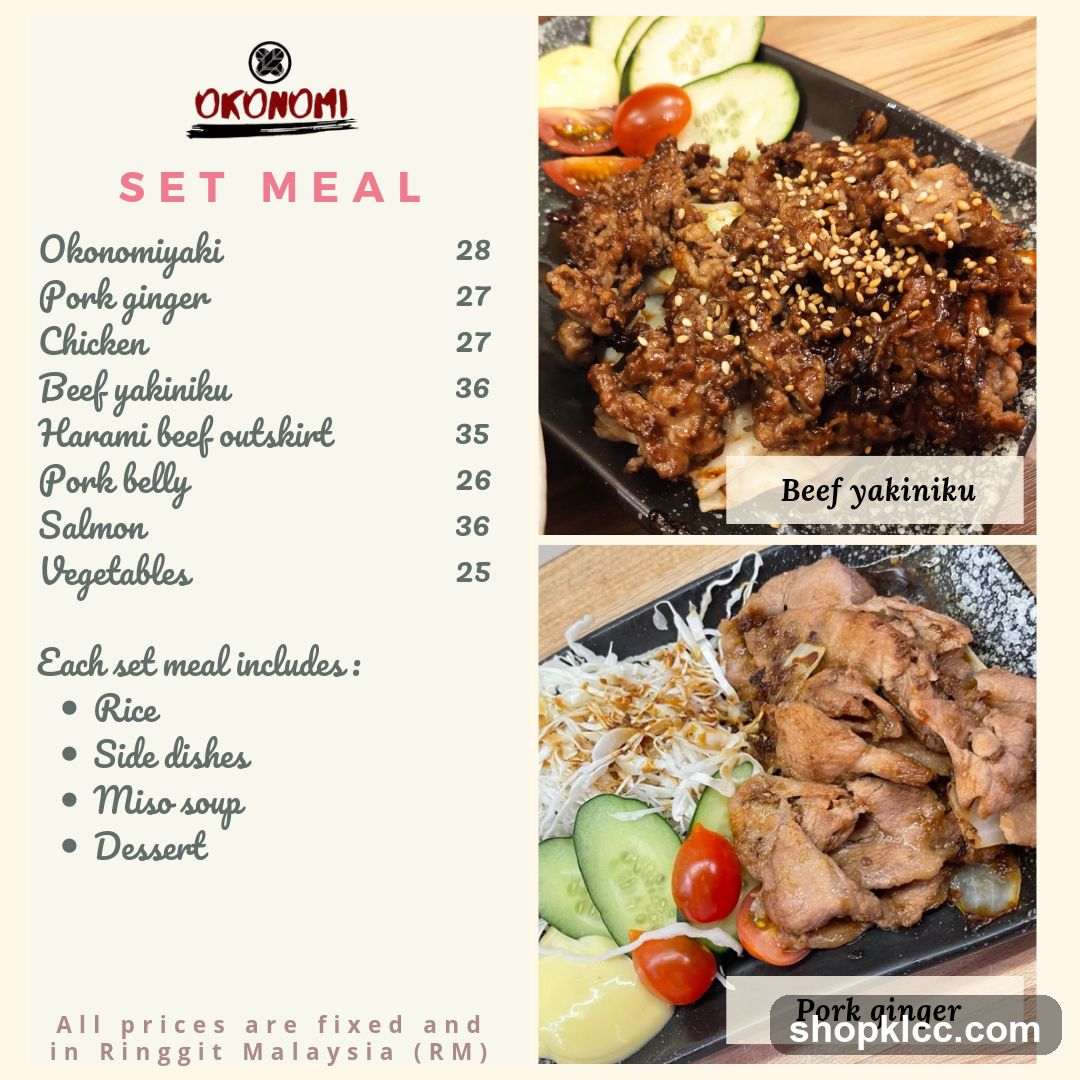 Set Meal Menu