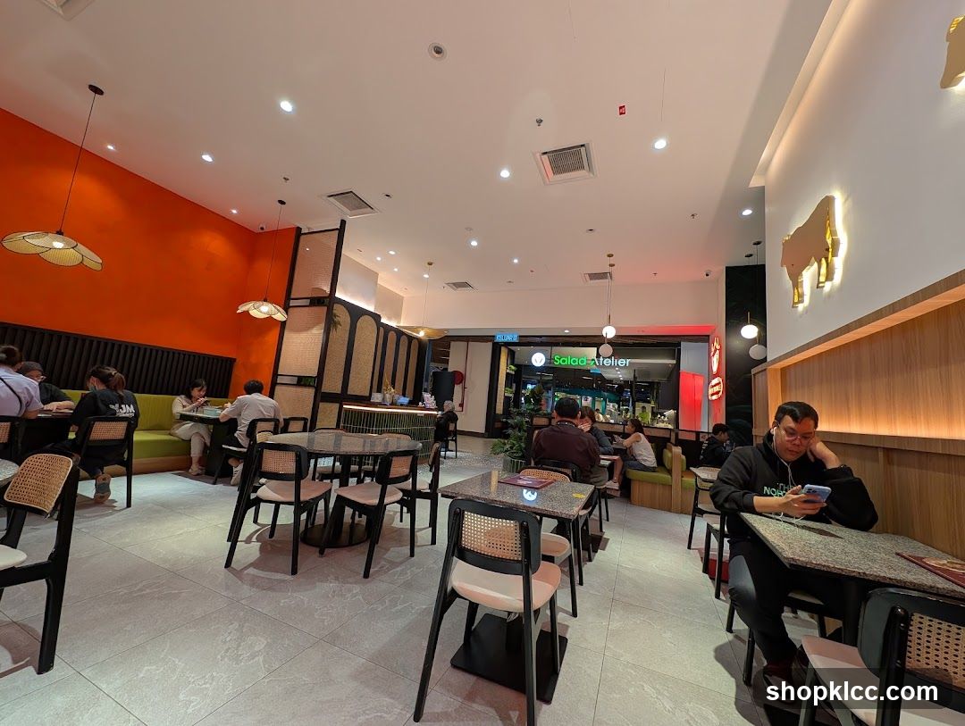 Restaurant Interior with Diners