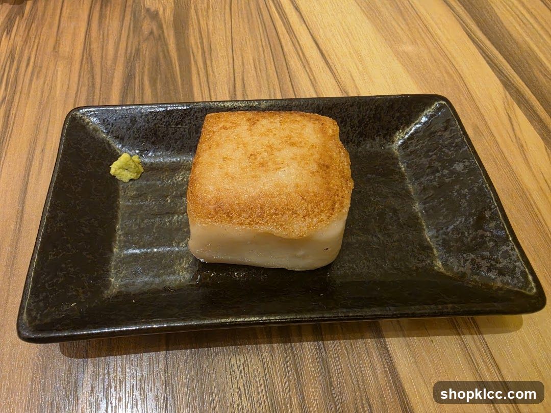 Fried Food Item with Wasabi
