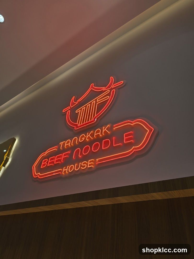 Neon Sign for Beef Noodle House