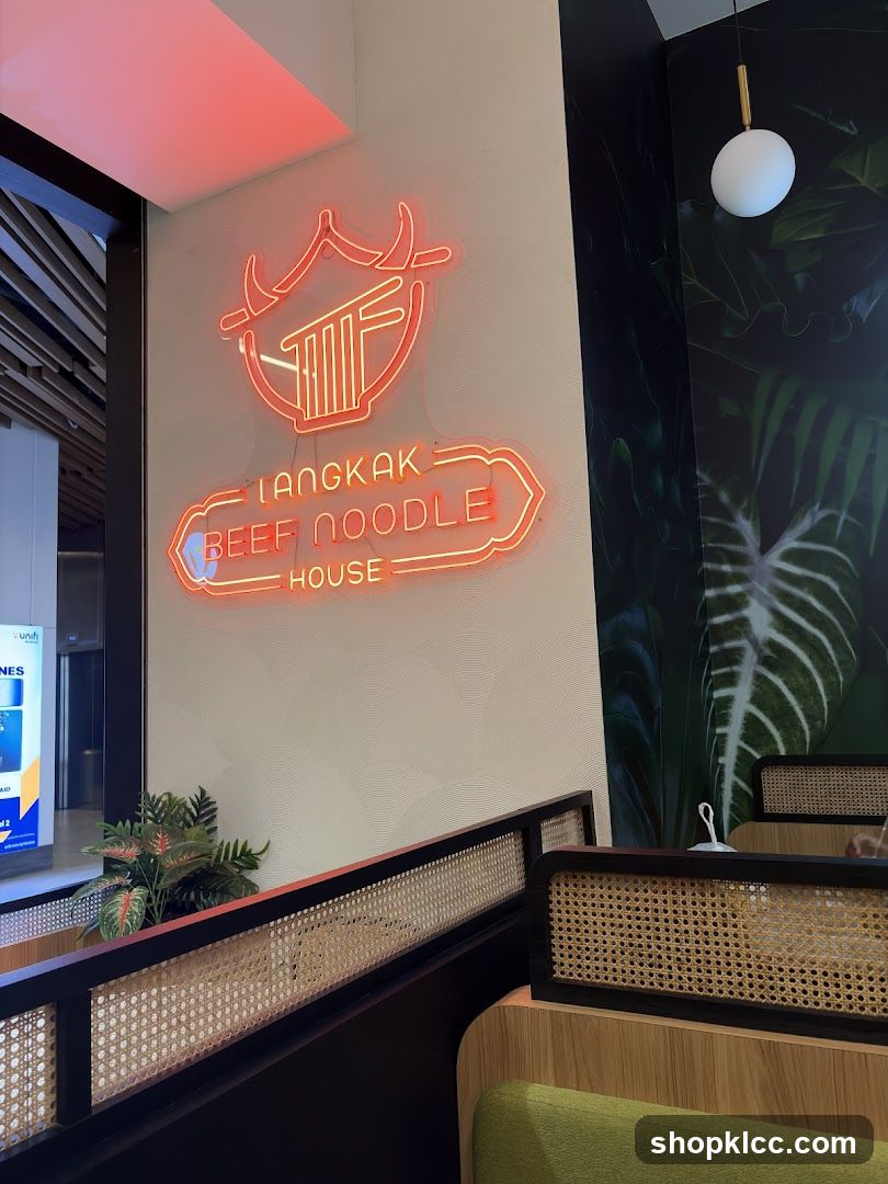 Langkak Beef Noodle House Neon Sign