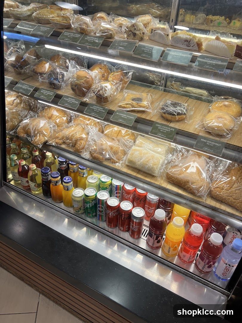 Pastries and Drinks Display