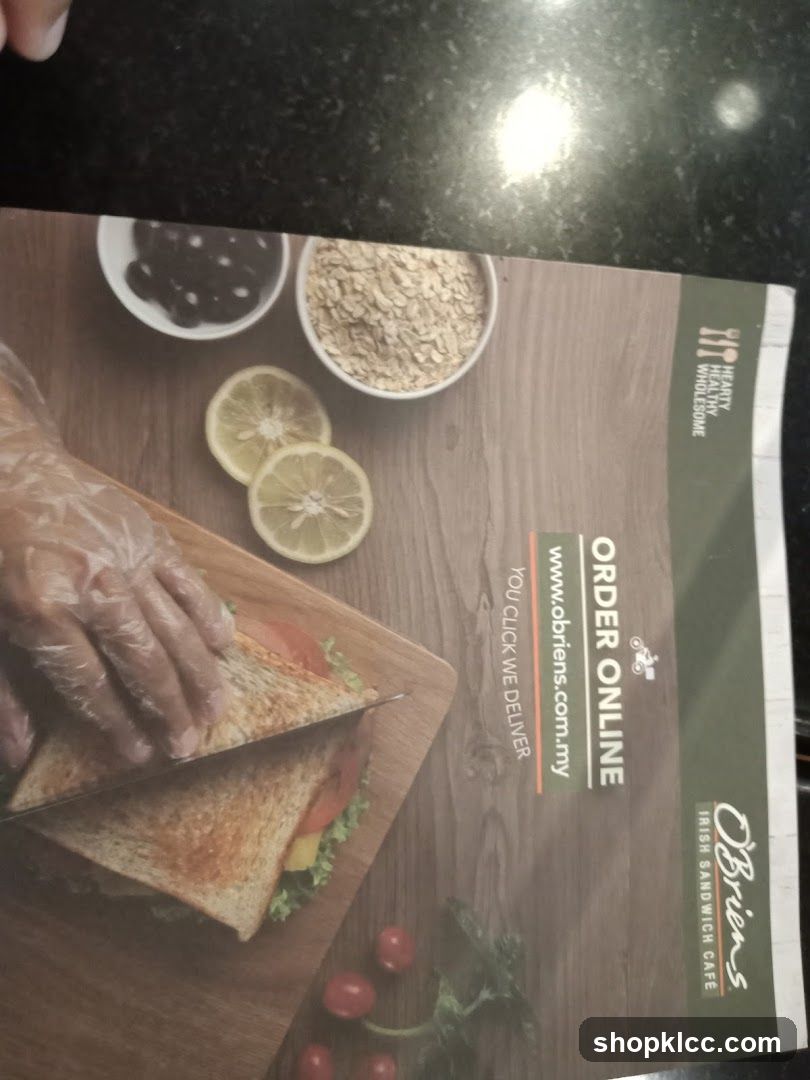 O'Brien's Irish Sandwich Cafe Advertisement