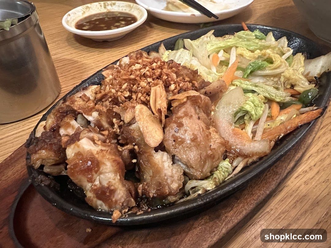 Sizzling Pork Belly with Vegetables