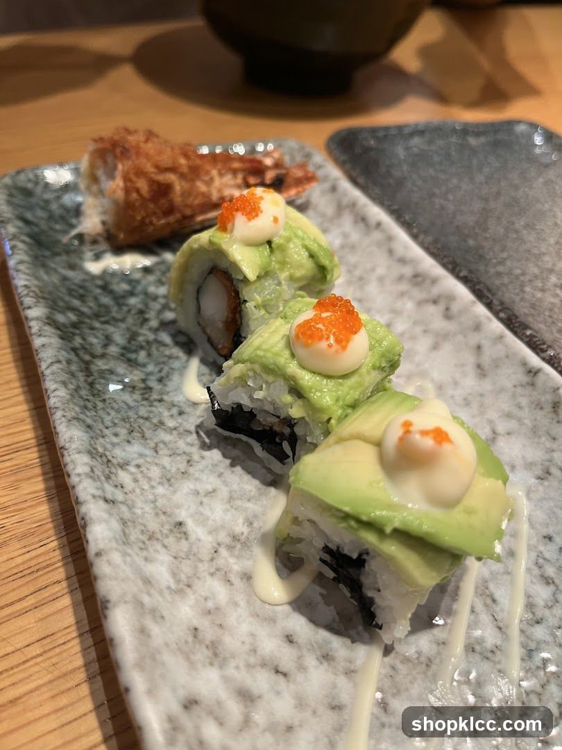 Avocado Sushi Roll with Shrimp