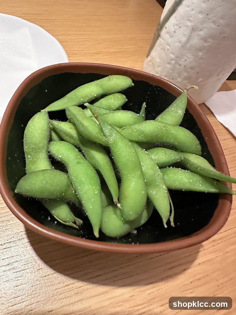 Edamame appetizer