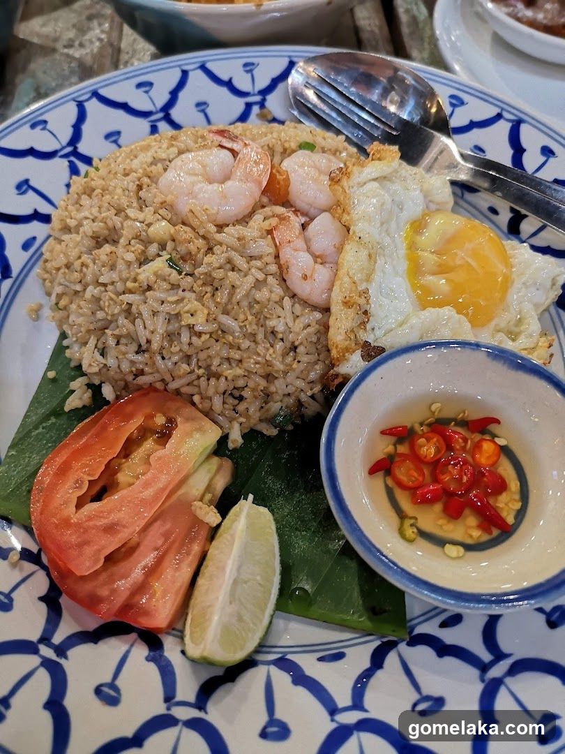 Fried Rice Plate with Accompaniments