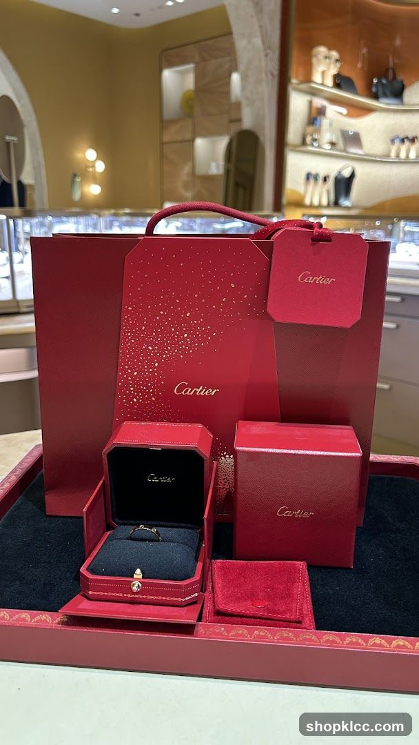 Cartier jewelry packaging