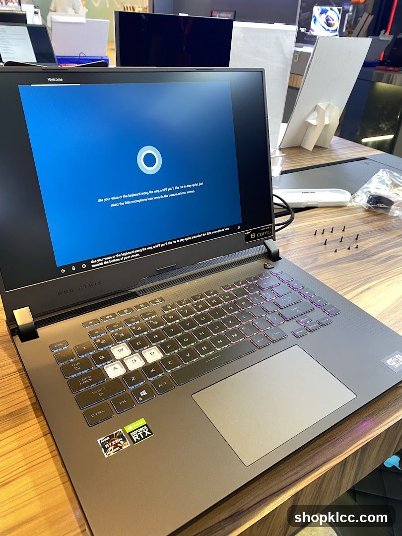 Laptop with Cortana Setup