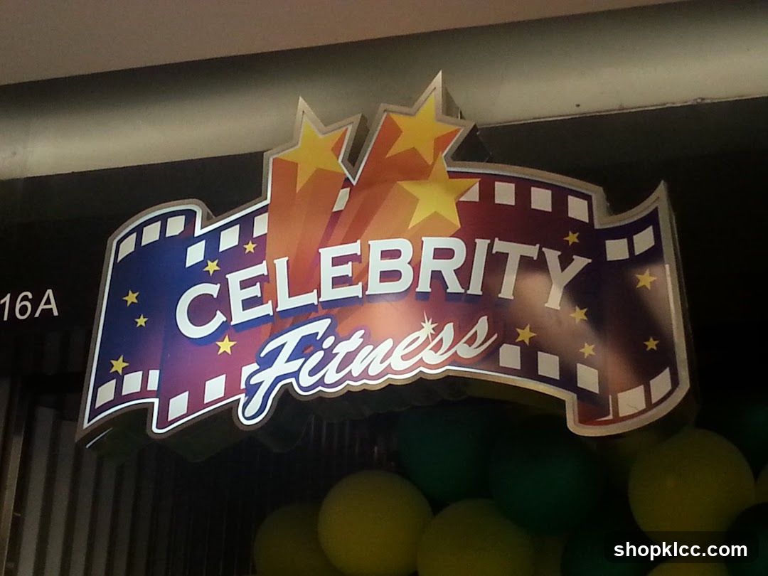 Celebrity Fitness Sign